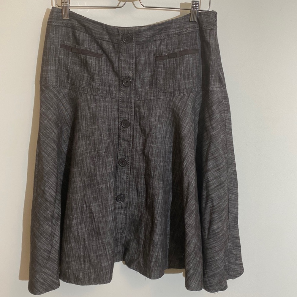 Larry Levine Skirt With Faux Button Front - Size 12